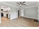 Spacious living room with modern ceiling fan and an open-concept design at 508 38Th N Ave, St Petersburg, FL 33704