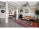 Finished basement featuring a bar, lounge area, and stylish decor at 702 W Kentucky Ave, Tampa, FL 33603