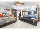 Spacious living room with large windows providing natural light at 7441 Cypress Dr, New Port Richey, FL 34653