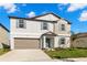 Charming two-story home features a well-manicured lawn and a two-car garage at 8918 Parsons Hill Blvd, Wesley Chapel, FL 33545