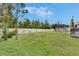 Large, grassy backyard featuring a playset at 10399 Boyette Brook St, Riverview, FL 33569