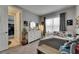 Comfortable bedroom with a modern bed, space-themed decorations, and lots of natural light at 10399 Boyette Brook St, Riverview, FL 33569