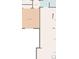 Simplified floor plan showing layout of bedroom, hall, kitchen, dining and living rooms at 111 E Early St, Brooksville, FL 34601