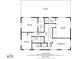 Upstairs floor plan showing bedroom and bathroom layouts, with balcony area at 12603 Corral Rd, Tampa, FL 33626