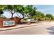 Entrance to Piper's Glen neighborhood with a decorative brick sign at 1600 Amberlea N Dr, Dunedin, FL 34698