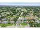 Aerial view of property surrounded by mature trees and landscaping at 1848 68Th N Ave, St Petersburg, FL 33702