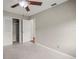Bedroom with closet and ceiling fan; empty and ready for personalization at 1848 68Th N Ave, St Petersburg, FL 33702