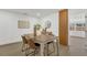 Inviting dining area with modern table setting and stylish decor at 2837 Woodcrest Dr, Sarasota, FL 34239