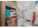 Charming bathroom with plenty of storage and beachy themed accessories at 3015 Florida Blvd, Bradenton, FL 34207