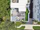 Overhead view of the rooftop area with outdoor kitchen and hot tub at 3100 W Paul Ave # 15, Tampa, FL 33611
