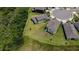 Aerial view showcasing a beautiful backyard and the surrounding neighborhood at 38120 Shale Stone Ct, Zephyrhills, FL 33540