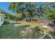 Well-maintained backyard featuring mature trees and a neatly kept lawn, providing a tranquil outdoor setting at 4210 Huntington Ne St, St Petersburg, FL 33703