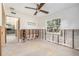 Unfinished bedroom featuring exposed concrete block and terrazzo floors at 4210 Huntington Ne St, St Petersburg, FL 33703