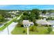 Scenic aerial view showcasing a quaint home with a lush yard and mature trees in a residential area at 4300 16Th N Ave, St Petersburg, FL 33713