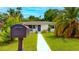 Charming single-story home with well-manicured lawn and blue front door at 4300 16Th N Ave, St Petersburg, FL 33713