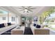 Bright living room featuring comfortable sofas and an open floor plan at 4300 16Th N Ave, St Petersburg, FL 33713