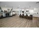 Open kitchen and fireplace in spacious living area at 4381 Poinsettia Dr, St Pete Beach, FL 33706