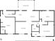 Detailed floor plan showing the layout of the home including the kitchen, bedrooms, and bathrooms at 4906 Presidential St, Seffner, FL 33584