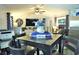 Comfortable living room with decor, TV and ceiling fan at 5248 Antigua Dr, Zephyrhills, FL 33541