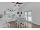 Dining area with a modern table and natural light creates an inviting space at 6602 S Sherrill St, Tampa, FL 33616
