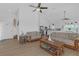 Spacious living room in an open floor plan offers comfortable seating and natural light at 6602 S Sherrill St, Tampa, FL 33616