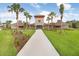 Exterior view of the community center showcasing its manicured landscaping at 6620 Paden Wheel St, Zephyrhills, FL 33541