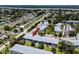 Aerial shot showcasing condominium buildings with beautiful landscaping in a tranquil neighborhood setting at 8584 111Th St # 308, Seminole, FL 33772