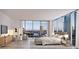 Spacious main bedroom features large windows, city views, and contemporary decor at 111 S Ashley Dr # 3308, Tampa, FL 33602