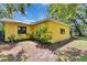 Exterior shot of the back of the house, showing the window and landscaping at 1110 Mercer Loop, Plant City, FL 33567