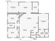 Detailed floor plan showcasing the layout of the house, including room dimensions at 1110 Mercer Loop, Plant City, FL 33567