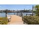 Waterfront property with private dock, seating, and access to beautiful canal and coastal living at 11225 4Th E St, Treasure Island, FL 33706