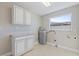 Bright laundry room with cabinets, counter space, and a water softener at 11225 4Th E St, Treasure Island, FL 33706