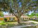 Charming single-story home with a large tree in the front yard at 1320 Oak Valley Dr, Seffner, FL 33584