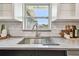 Close-up of the kitchen sink, backsplash, counter and bright window at 1320 Oak Valley Dr, Seffner, FL 33584
