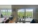 Picturesque balcony view of lush greenery and beautiful treetop canopy at 244 & 243 Mariner Dr # 243-244, Tarpon Springs, FL 34689