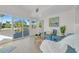 Bright living room with waterfront views, comfortable seating, and stylish decor at 4059 Orient Dr, Hernando Beach, FL 34607