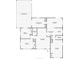 Detailed floor plan of the home, highlighting the layout and room dimensions at 4414 Royal Oak Ln, New Port Richey, FL 34653