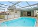 Inviting screened-in pool area with ample space for relaxation and entertainment at 4414 Royal Oak Ln, New Port Richey, FL 34653
