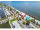 Beautiful waterfront community featuring lush landscaping, clubhouse, pool, and private beach at 4984 Beach Se Dr # B, St Petersburg, FL 33705