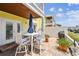 Private brick patio perfect for outdoor entertaining by the water at 4984 Beach Se Dr # B, St Petersburg, FL 33705