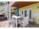 Outdoor patio provides dining and BBQ at 4984 Beach Se Dr # B, St Petersburg, FL 33705