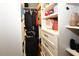 Organized closet with shelving and drawers, perfect for storage and keeping your belongings tidy at 5628 2Nd N Ave, St Petersburg, FL 33710
