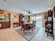Charming dining room with a decorative rug, water view, and traditional furnishings at 760 Capri Blvd, Treasure Island, FL 33706