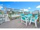Relaxing waterfront dock with seating, lift, and clear blue skies, creating an inviting space for enjoying beautiful water views at 760 Capri Blvd, Treasure Island, FL 33706