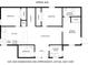 Detailed floor plan showcasing the layout of the bedrooms, bathrooms, kitchen, living room, and other spaces in the house at 8405 N Willow Ave, Tampa, FL 33604