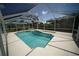 Inviting screened pool with bright blue water and a sunny patio at 105 E North Branch Rd, Ruskin, FL 33570