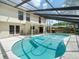 A private screened-in pool provides a refreshing escape, with space for entertaining on the patio at 15711 Springmoss Ln, Tampa, FL 33624