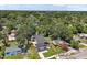 Expansive aerial view of the property and its lush green surroundings showcasing the neighborhood at 1914 E Chelsea St, Tampa, FL 33610