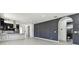 Open living area showcases hardwood floors, paneled accent wall, and open access to kitchen at 1914 E Chelsea St, Tampa, FL 33610