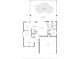 First floor plan featuring the living room, kitchen, breakfast nook, swimming pool and garage at 21108 Bircholm Ct, Land O Lakes, FL 34637